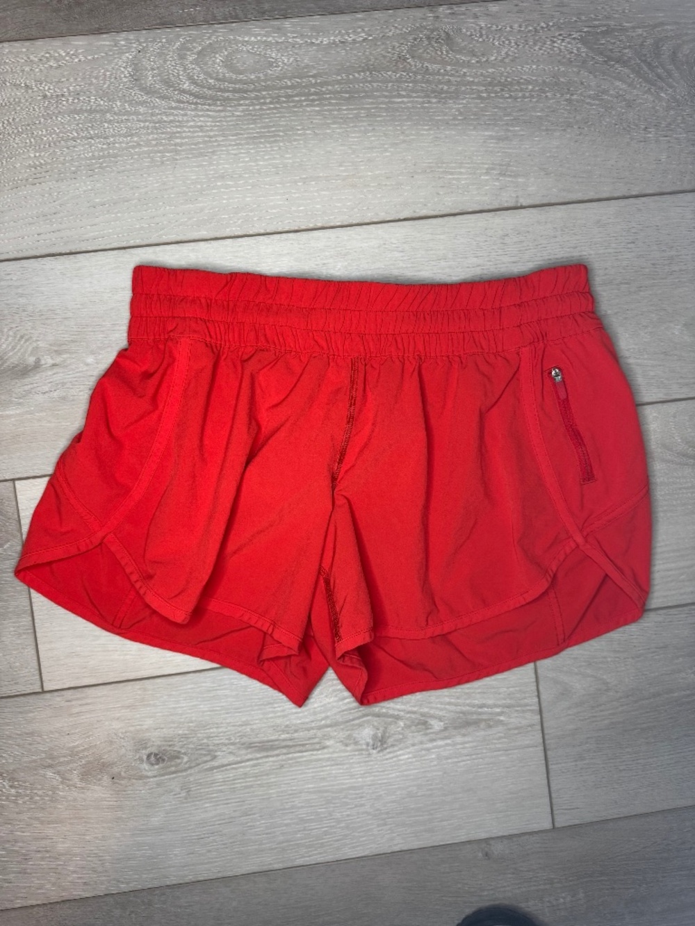 Lululemon Red Hotty Hot Shorts 12